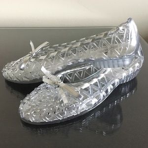NWOT Stuart Weitzman Jelly Sandals with Crystals